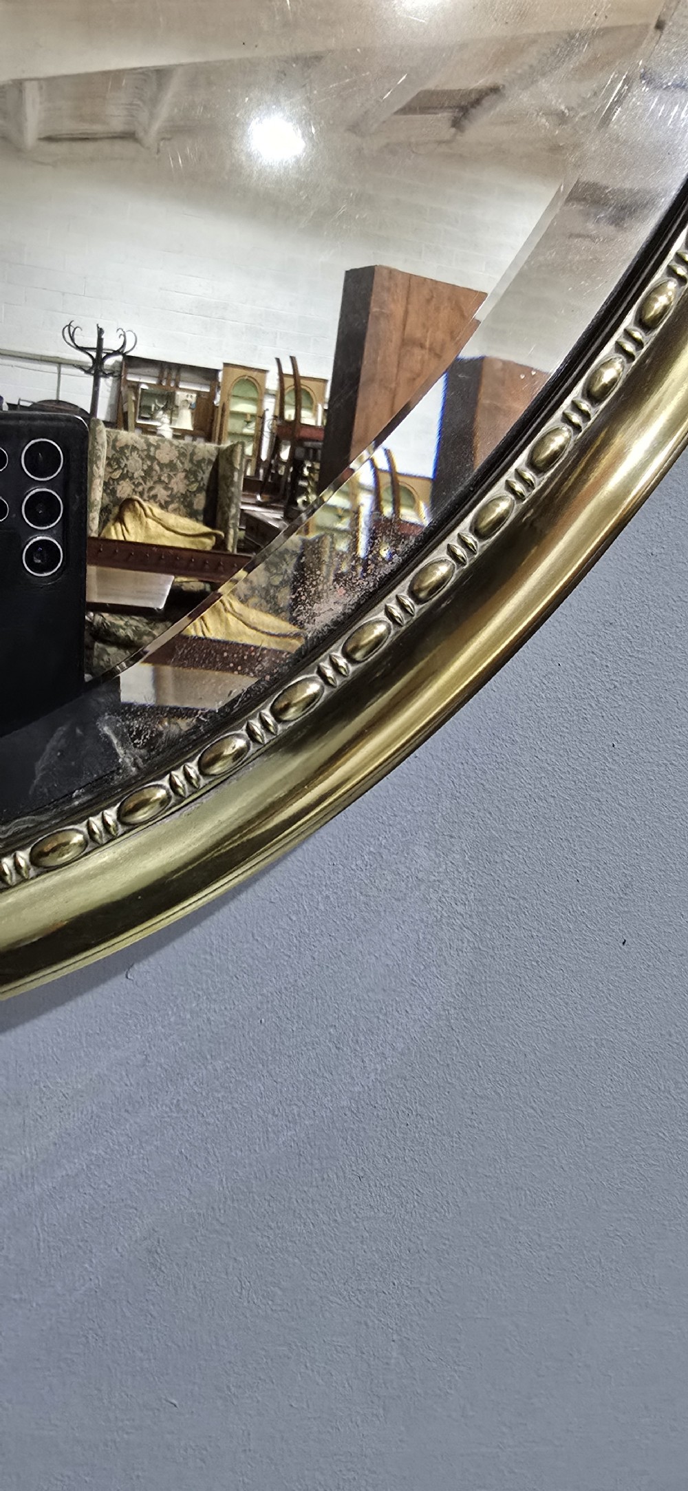 Oval Silver Plate Mirror View IV