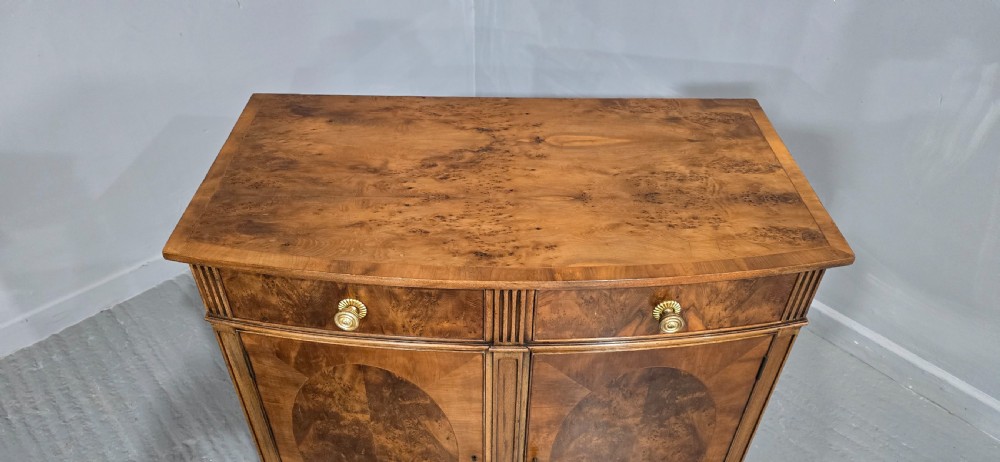 Super Burr Yew Inlaid Side Cabinet View III
