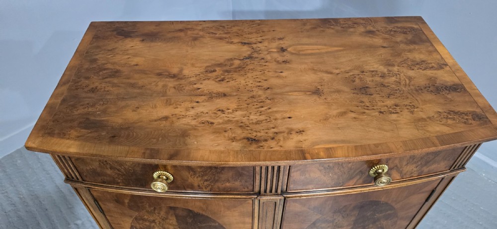 Super Burr Yew Inlaid Side Cabinet View VII