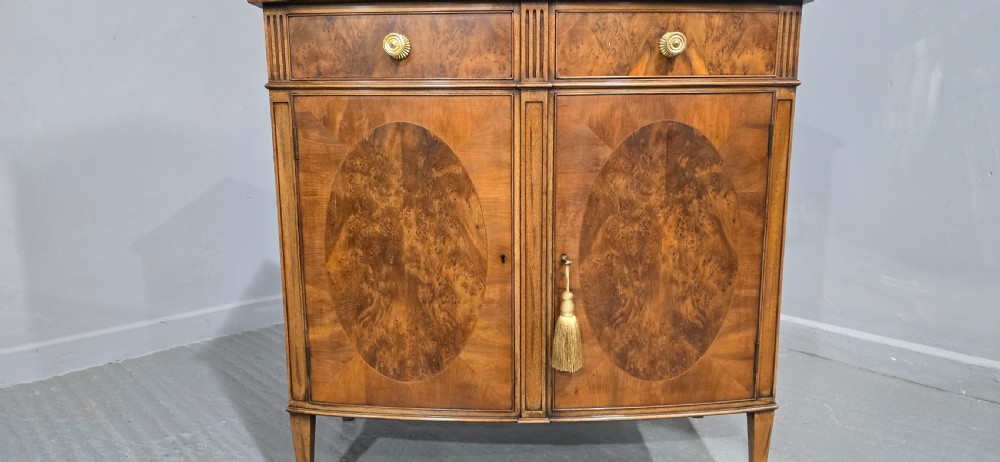 Super Burr Yew Inlaid Side Cabinet View IX