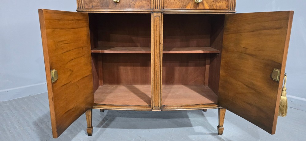 Super Burr Yew Inlaid Side Cabinet View XI