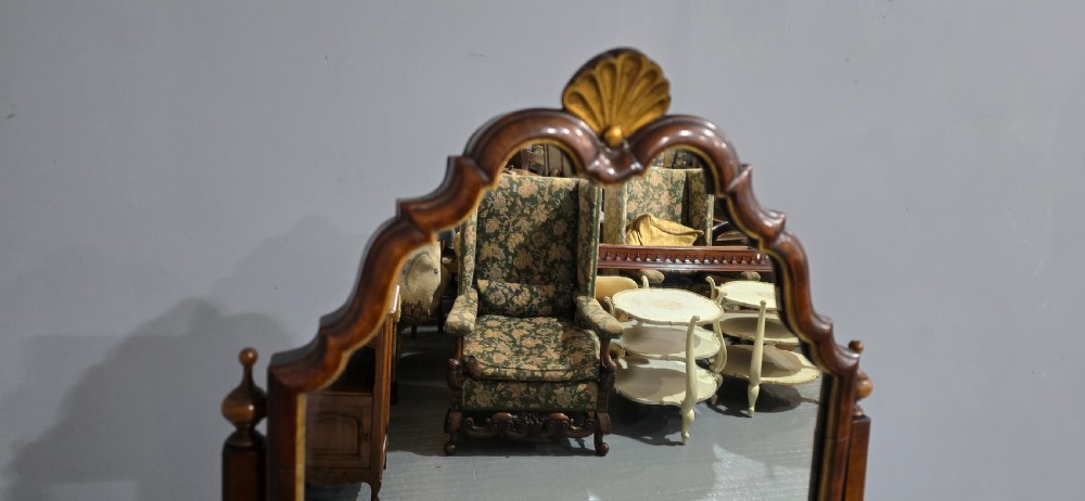 Excellent Quality Walnut Cheval Mirror View IV