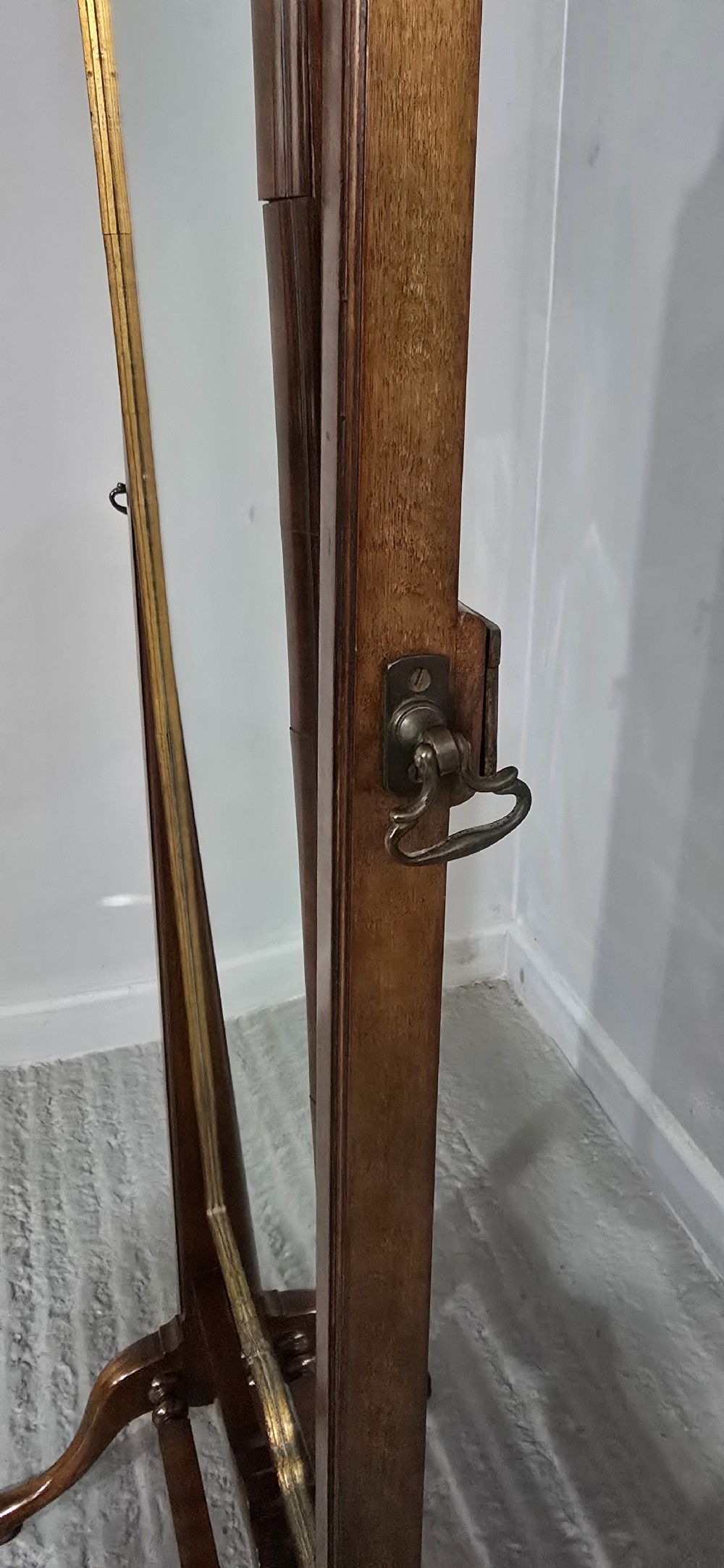 Excellent Quality Walnut Cheval Mirror View VI