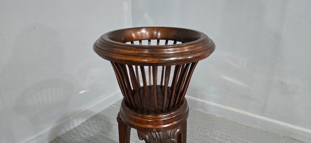 Excellent Mahogany Planter Jardinere Stand View VII