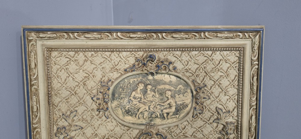 French Painted Trumeau Mirror View V