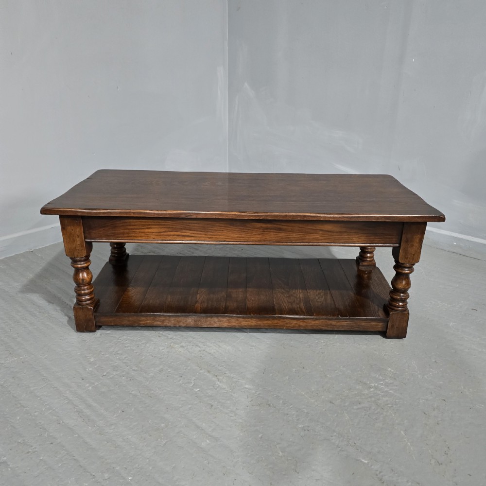 Solid Oak Plank Coffee Table