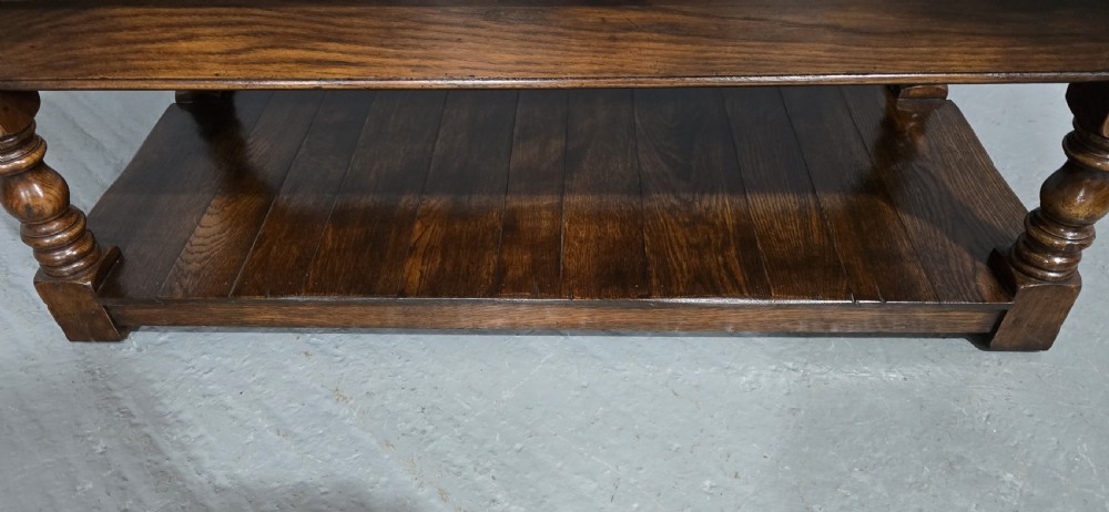 Solid Oak Plank Coffee Table View IV