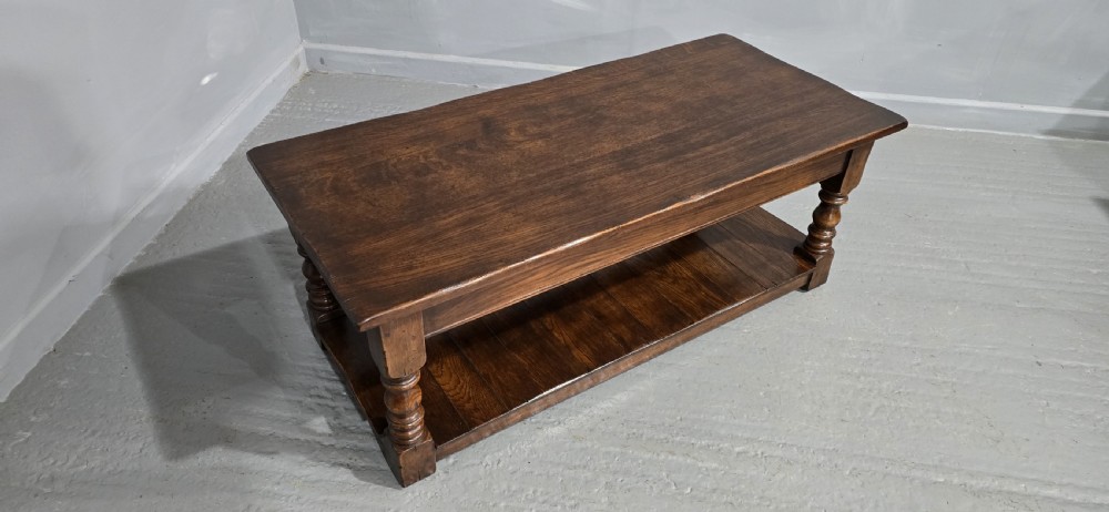 Solid Oak Plank Coffee Table View VI