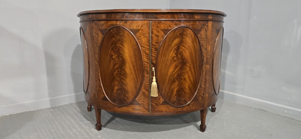 Edwardian Demi Lune Sideboard View IV