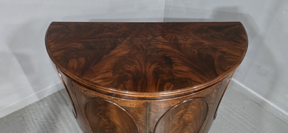Edwardian Demi Lune Sideboard View V