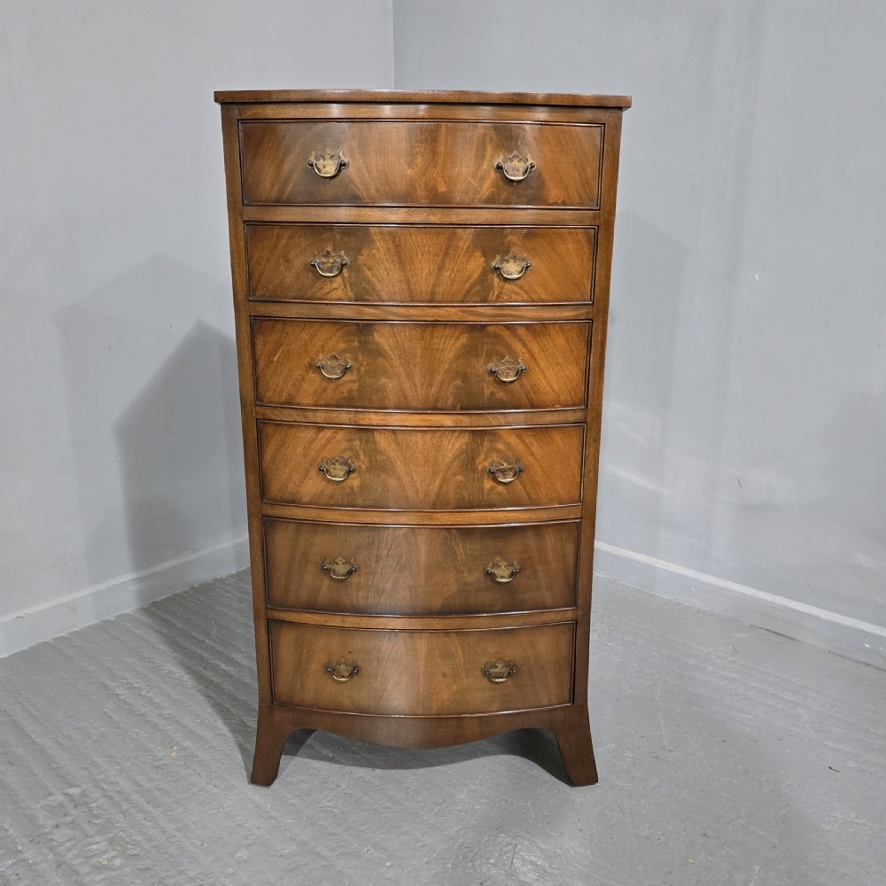 Tall Mahogany Chest of Six Drawers