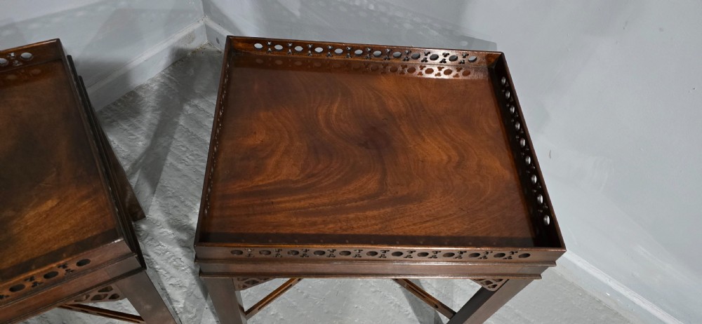 Good Pair Mahogany Lamp Tables View VI