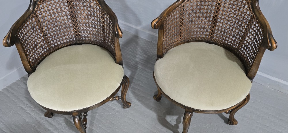 Very good Pair Bergere Tub Chairs View VI