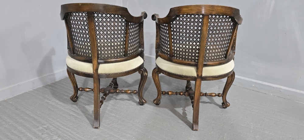 Very good Pair Bergere Tub Chairs View IX