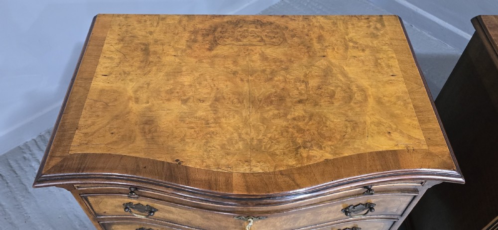 Fantastic Pair Burr Walnut Chests of Drawers View V