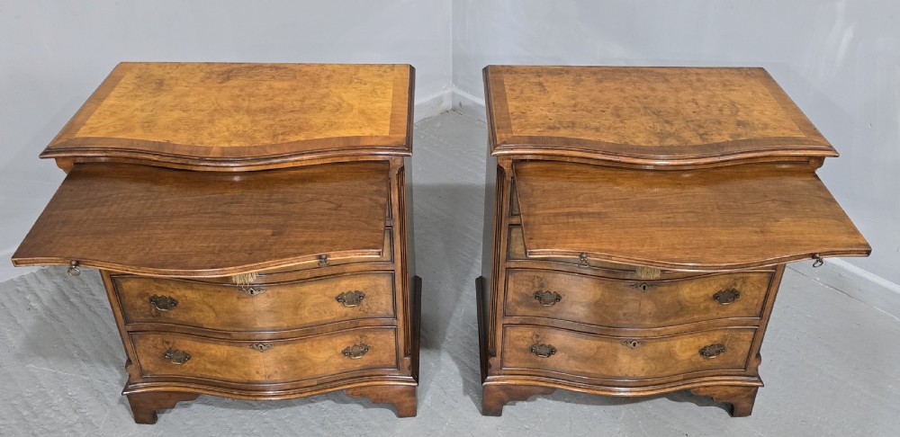 Fantastic Pair Burr Walnut Chests of Drawers View VII