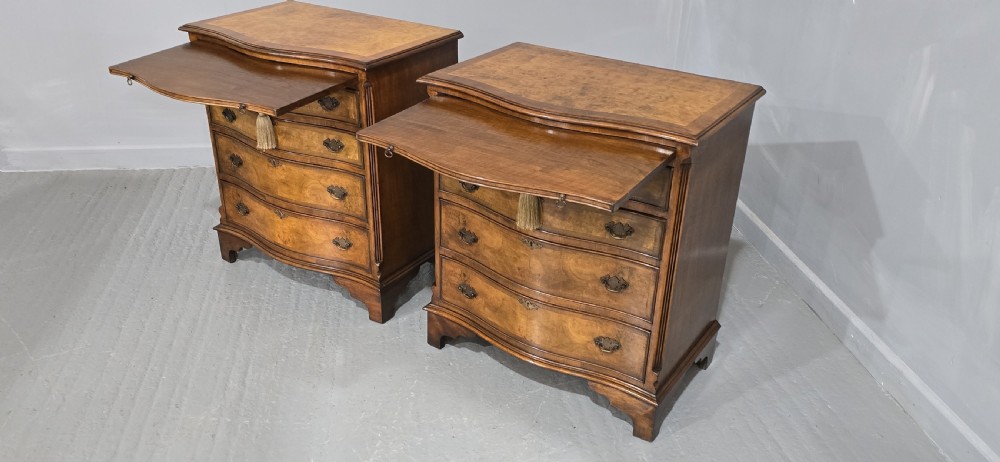 Fantastic Pair Burr Walnut Chests of Drawers View IX
