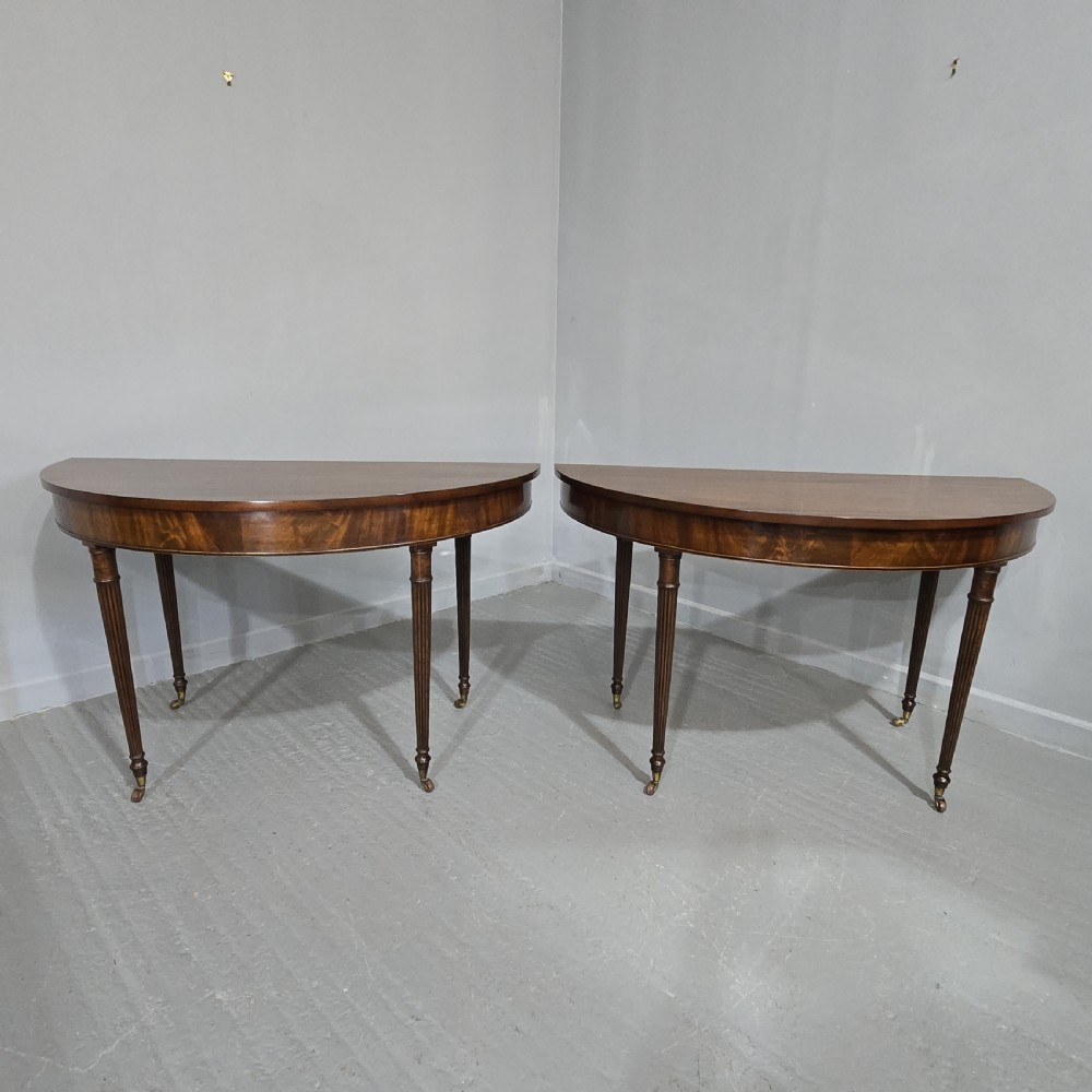 Superb Pair Regency Console Tables