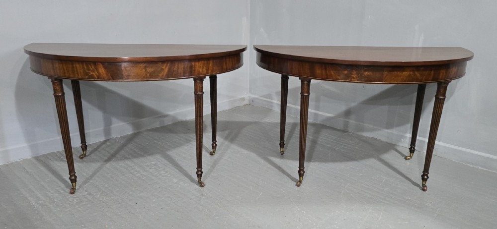 Superb Pair Regency Console Tables View II