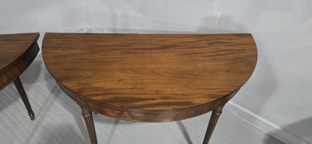 Superb Pair Regency Console Tables View VIII