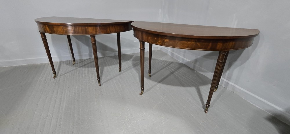 Superb Pair Regency Console Tables View IX