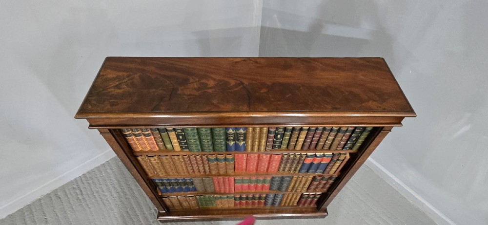 Excellent Quality Mahogany Open Adjustable Library Bookcase View VII