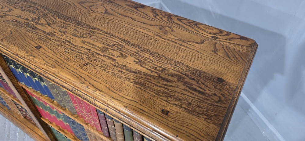 Top Quality Golden Oak Open Library Bookcase View VIII