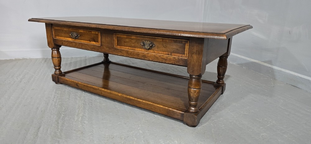 Oak Plank Coffee Table View V