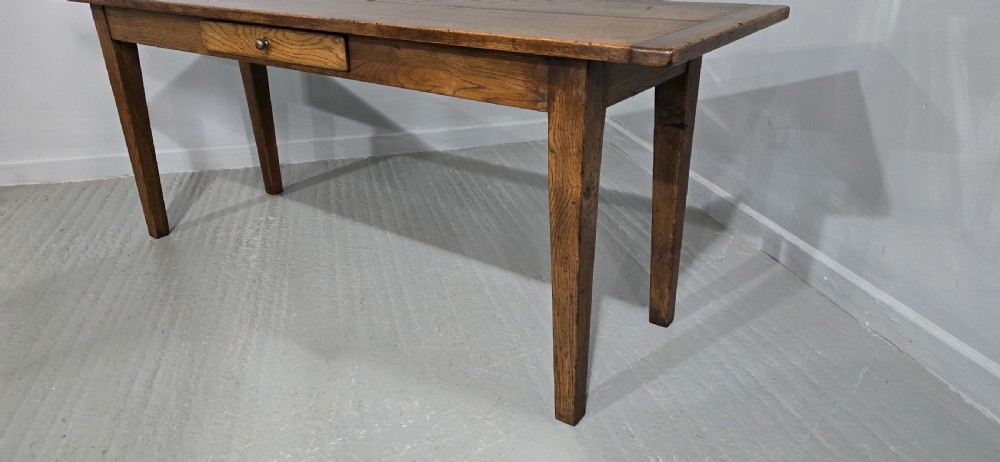 Fabulous Oak Plank Refrectory Farmhouse Kitchen Table View III