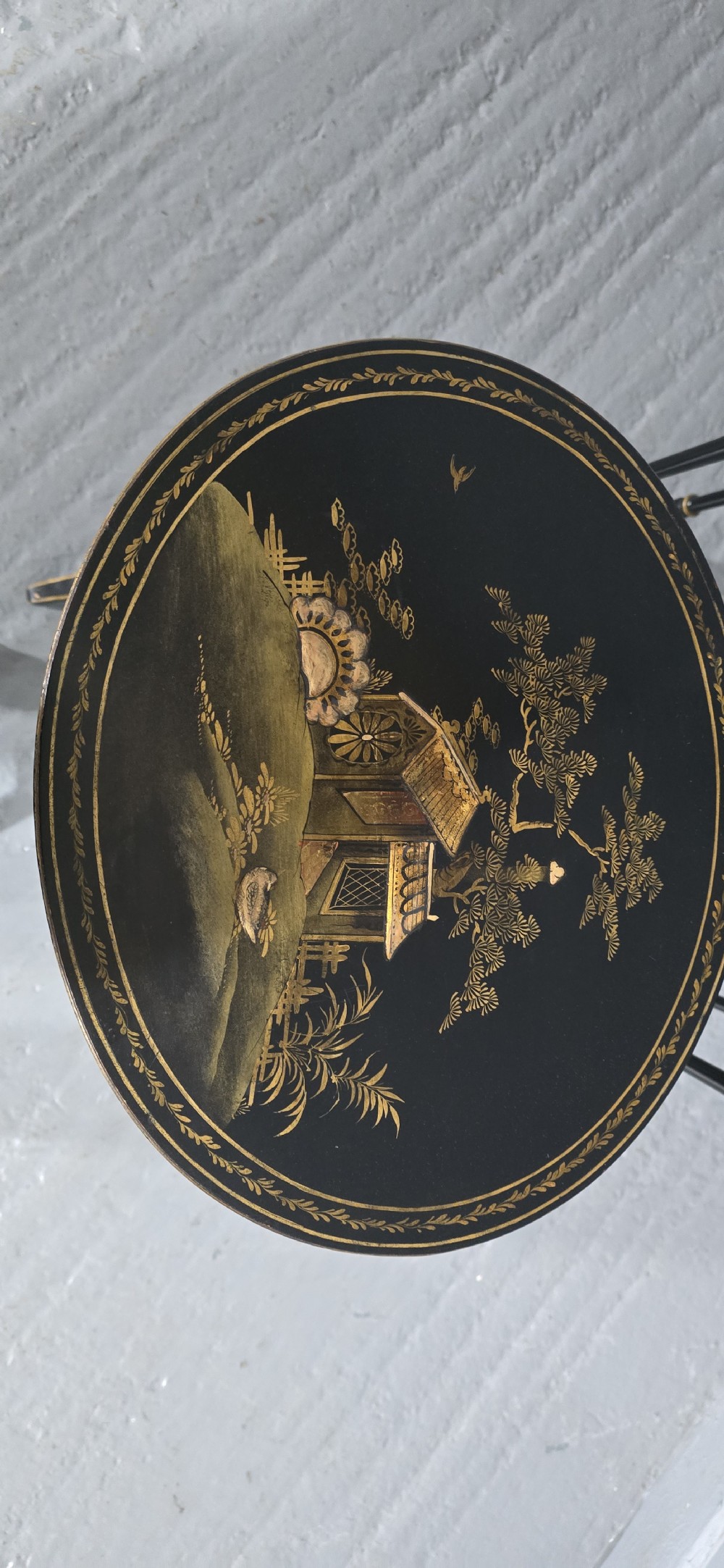Edwardian Chinoiserie Nest of Three Tables View III