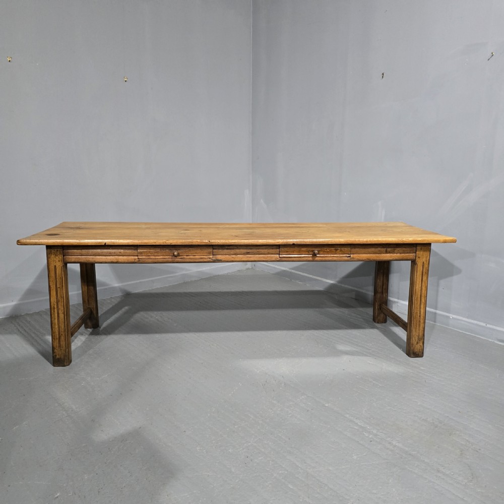 Large English Farmhouse Refrectory Kitchen Dining Table