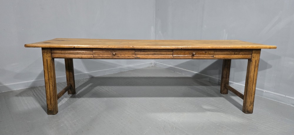 Large English Farmhouse Refrectory Kitchen Dining Table View II