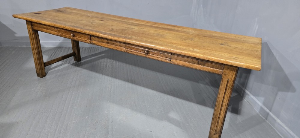 Large English Farmhouse Refrectory Kitchen Dining Table View III