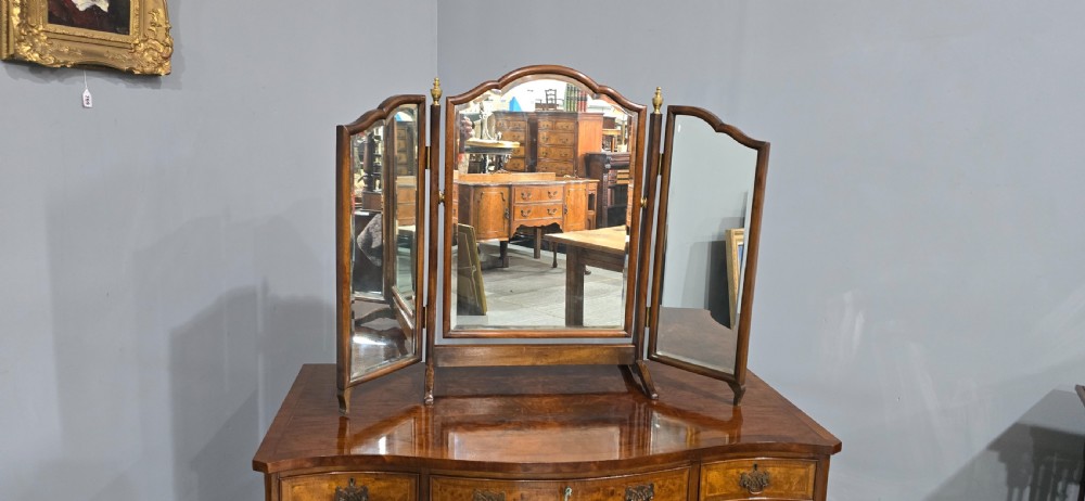 Super Serpentine Burr Walnut Dressing Table View V