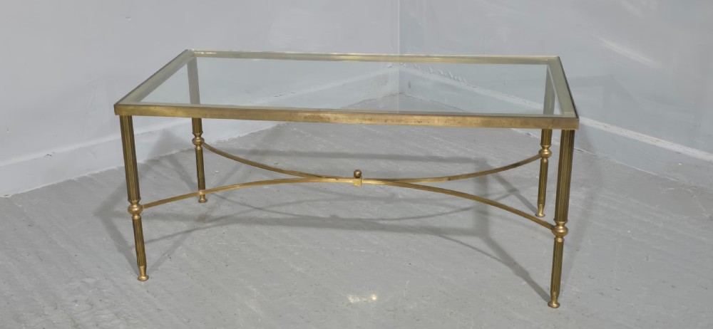 French Brass Coffee Table View II
