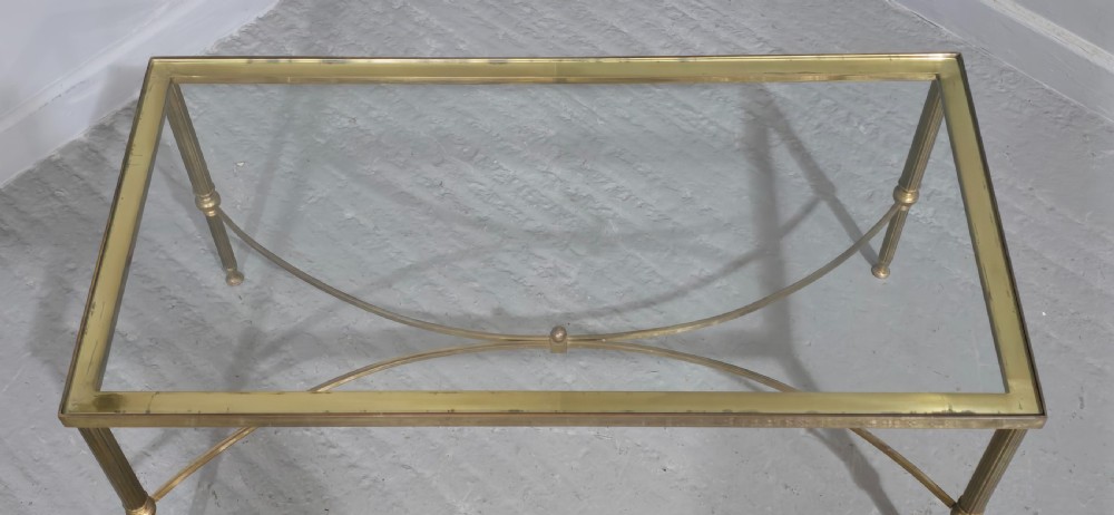 French Brass Coffee Table View IV