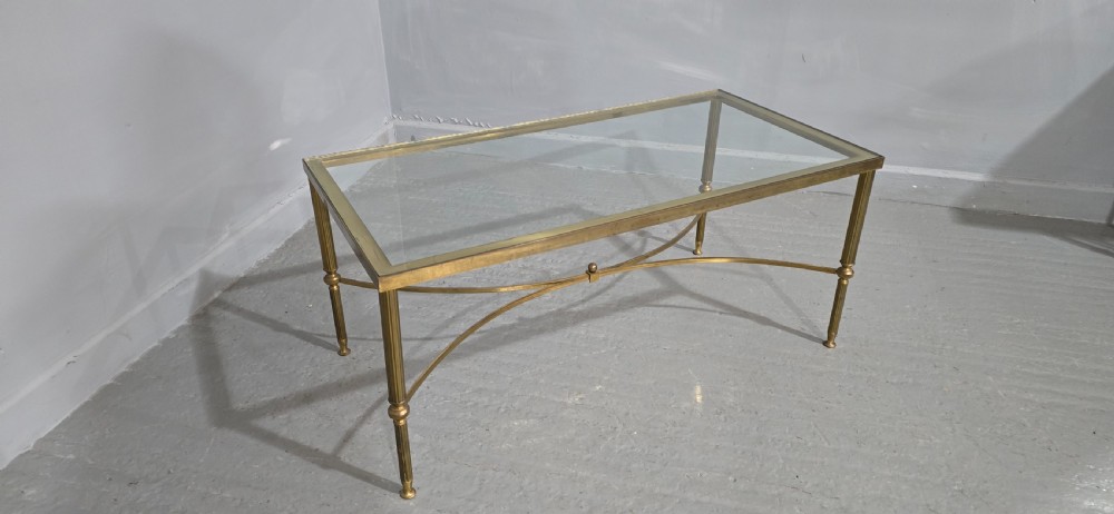 French Brass Coffee Table View VI