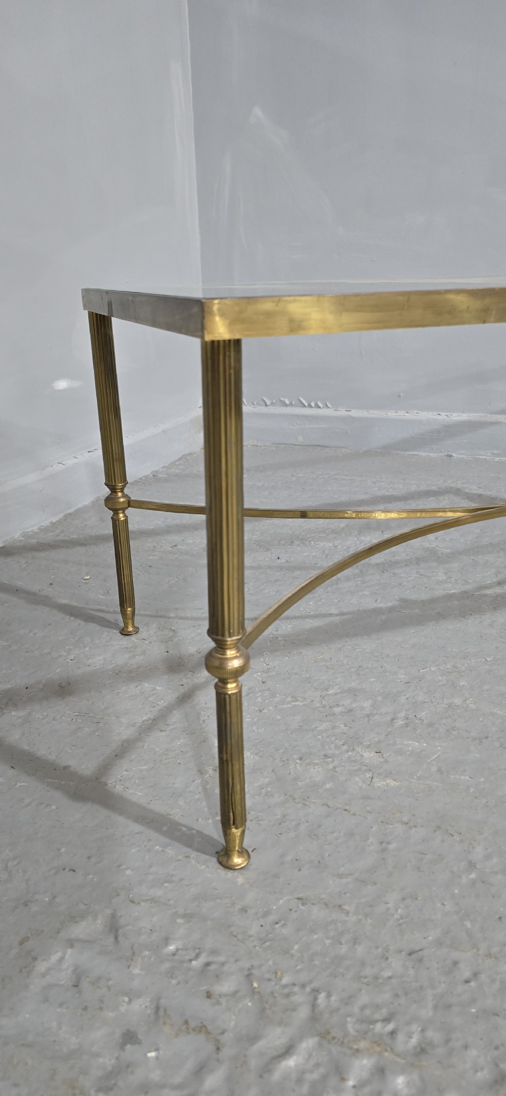 French Brass Coffee Table View VII