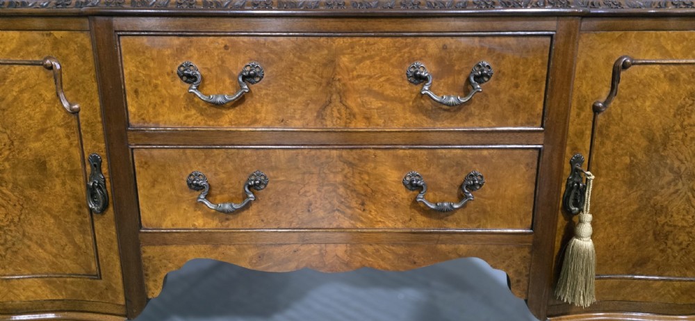Very Nice Burr Walnut Sideboard View V