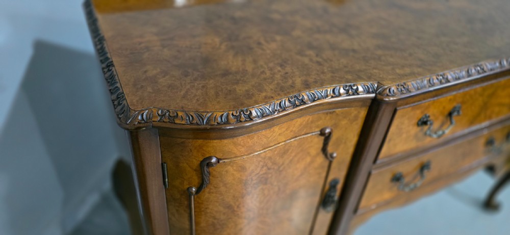 Very Nice Burr Walnut Sideboard View VIII