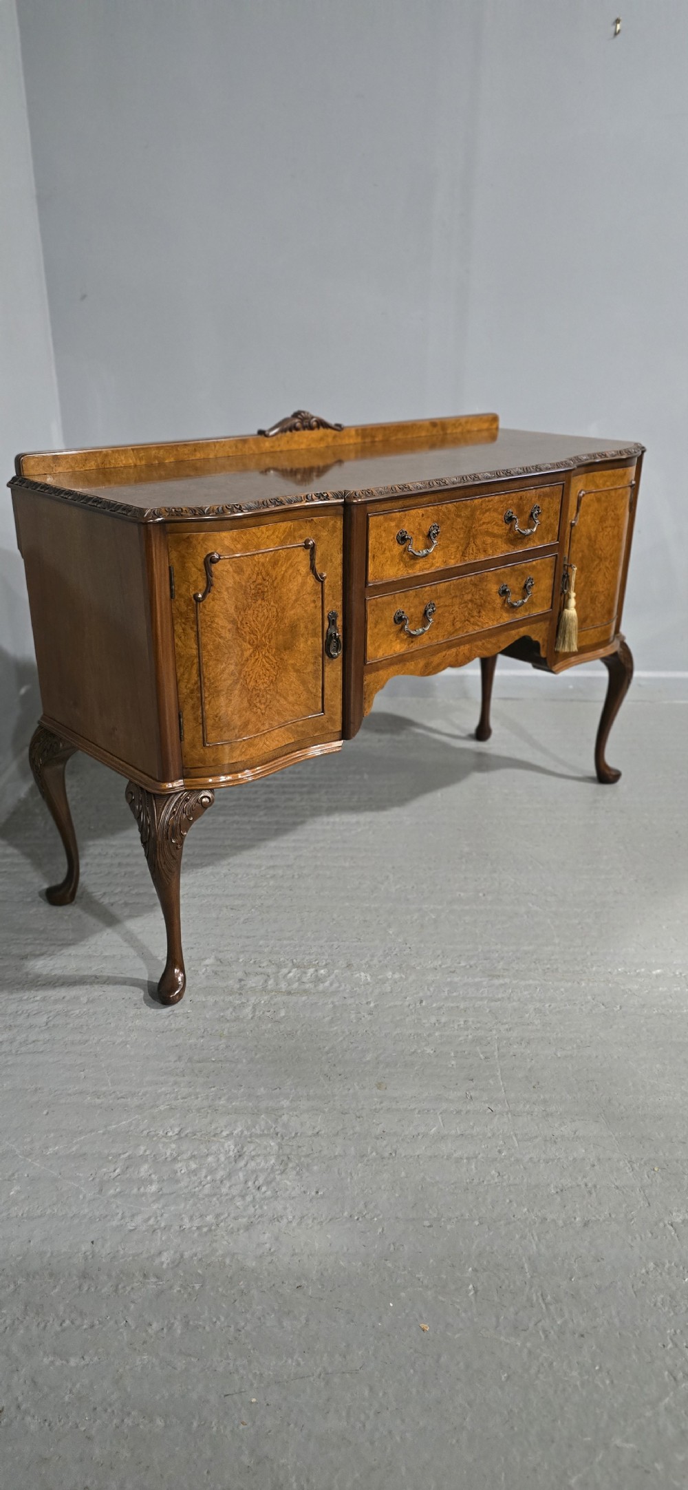 Very Nice Burr Walnut Sideboard View IX
