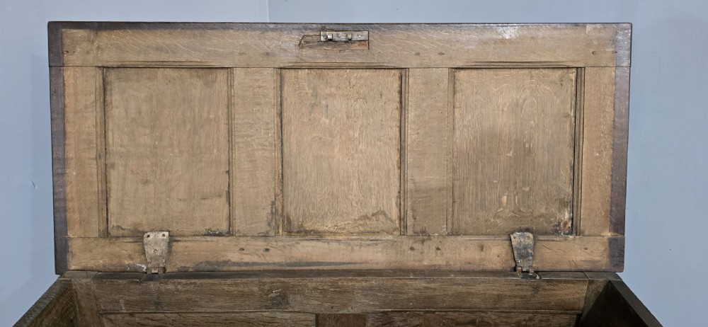 Superb Charles II Oak Coffer View VII