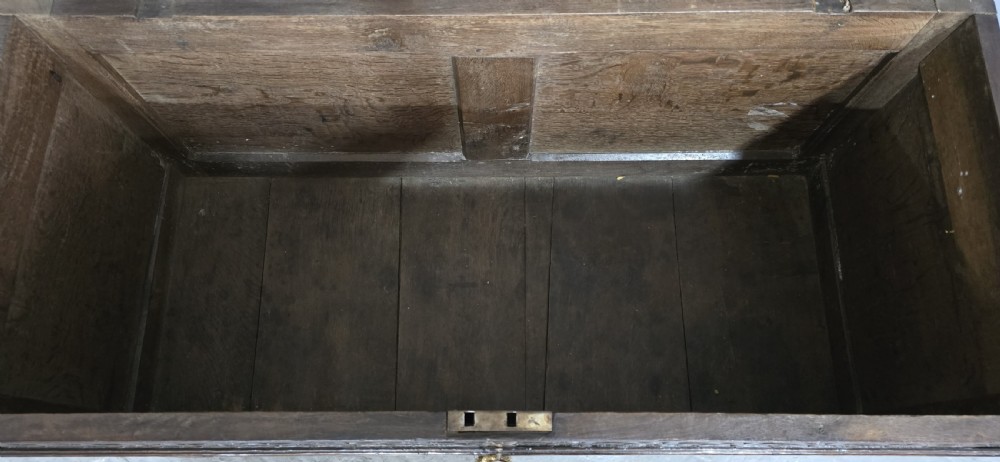 Superb Charles II Oak Coffer View VIII