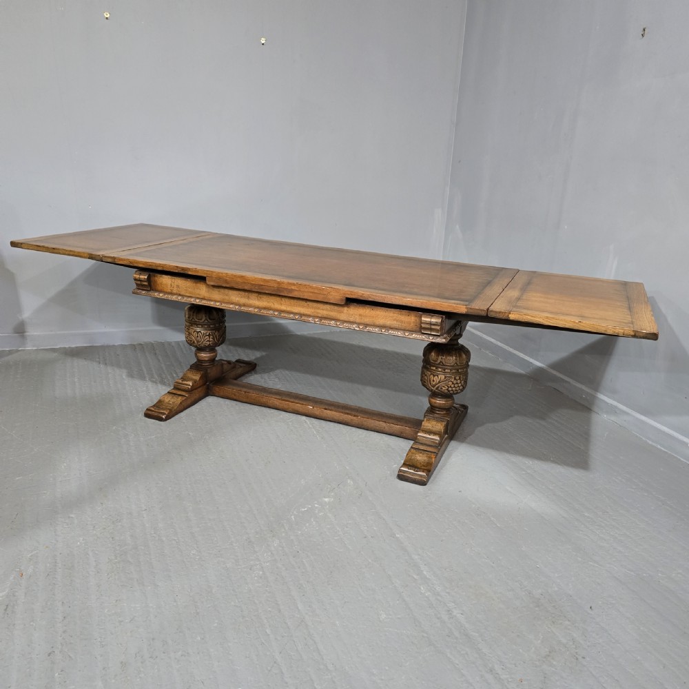 Outstanding Oak Refrectory Farmhouse Dining Table View III