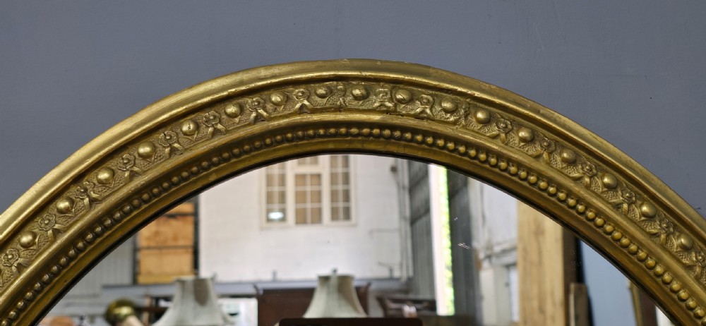 Large Victorian Oval Gilt Mirror View VI