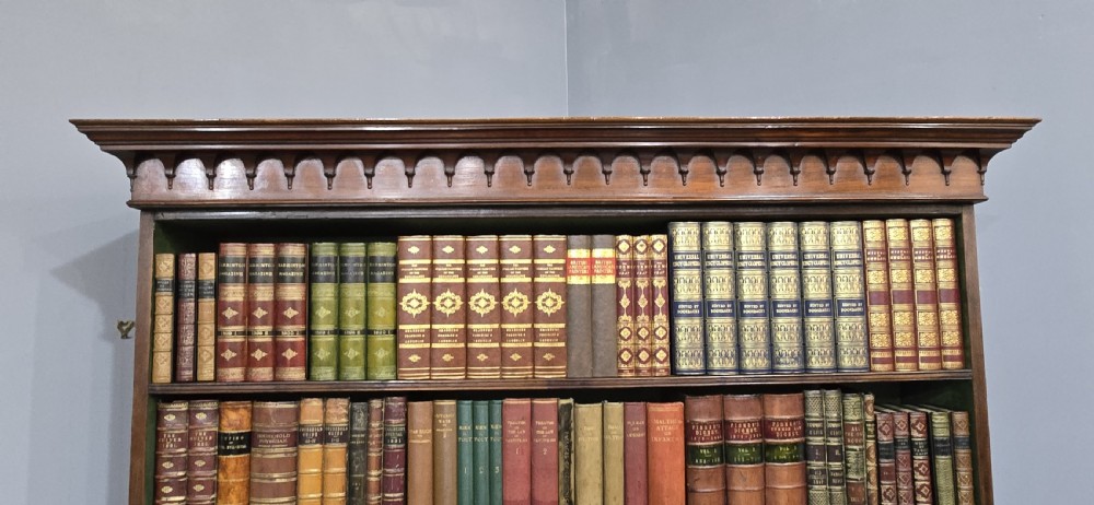 Super Mahogany Open Bookcase on Cupboard View IV