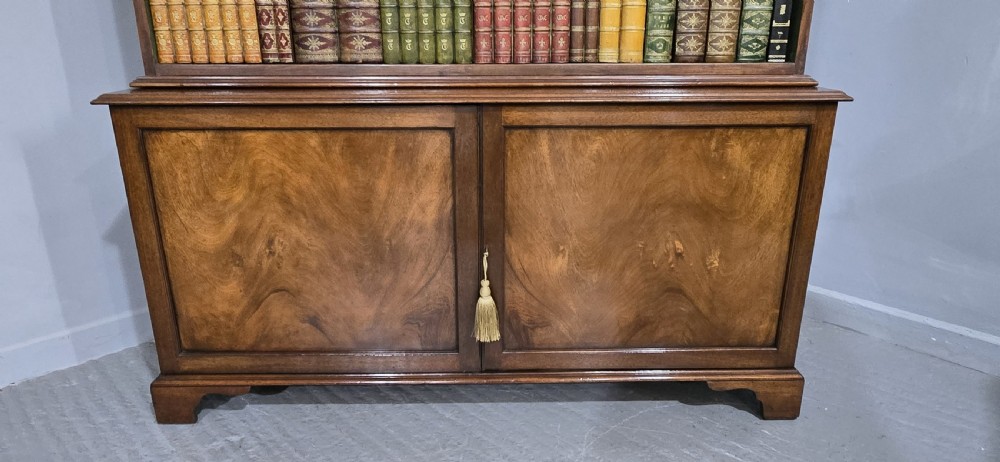 Super Mahogany Open Bookcase on Cupboard View VI