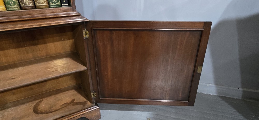 Super Mahogany Open Bookcase on Cupboard View XI