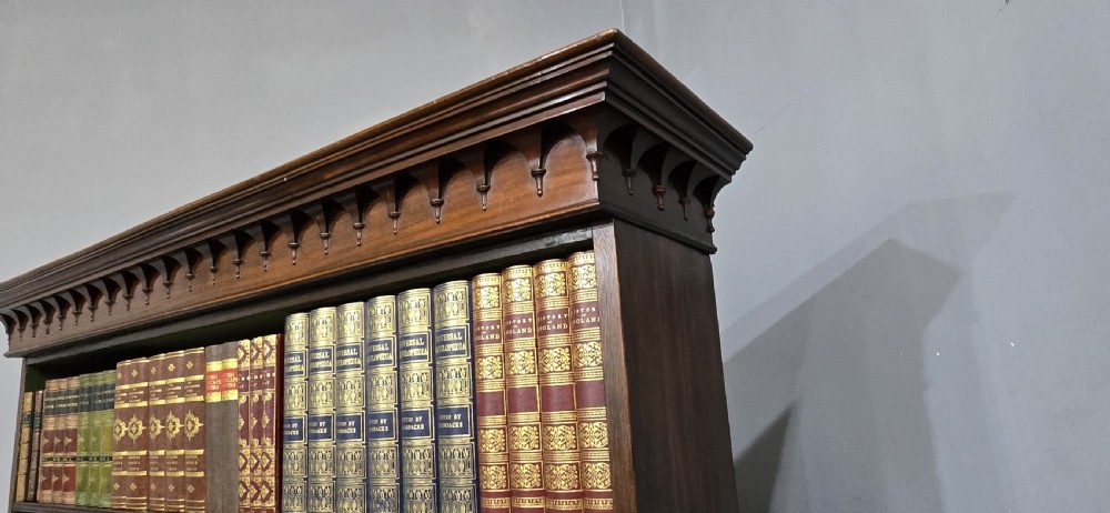 Super Mahogany Open Bookcase on Cupboard View XIV