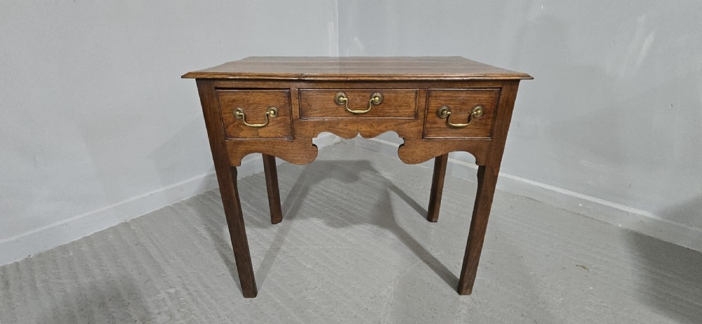 Georgian Oak Lowboy View II